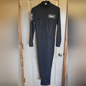 Adult Black SWAT Costume From Spirit Halloween Size Medium